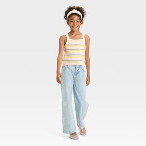 Cat & Jack Light Blue Wide Leg Jeans